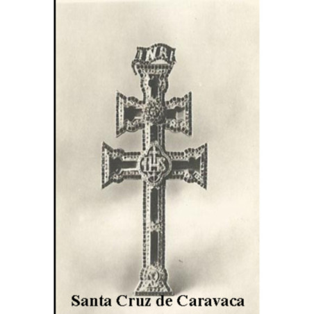 Estampa Plastificada Santa Cruz de Caravaca. 5x7,5cm