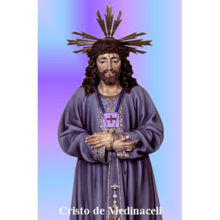 Estampa Plastificada Cristo de Medinaceli. 5x7,5cm