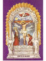 Estampa Plastificada Señor de los Milagros, de 5x7,5cm.