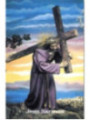 Estampa Plastificada de Jesús Nazareno, de 5x7,5cm.
