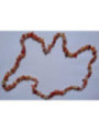 Collar Mineral chip Carneola. 90cm