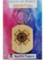 Llavero de Madera Con Símbolo Espiritual