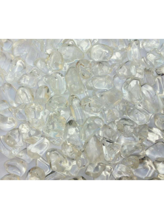 Canto Rodado Pequeño Cuarzo Cristal  de 1 a 2 cm