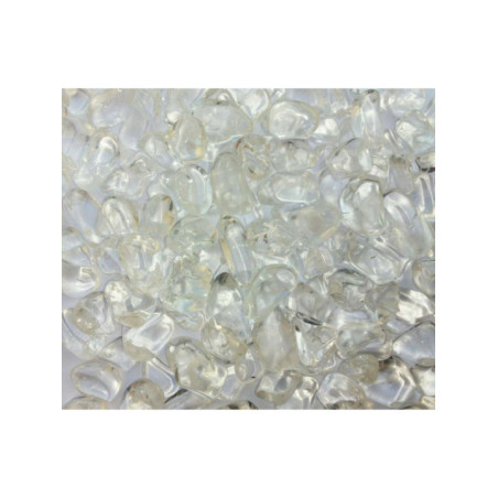 Canto Rodado Pequeño Cuarzo Cristal  de 1 a 2 cm
