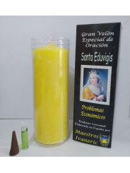 Velón Especial Potenciado Con Oración Santa Eduvigis.