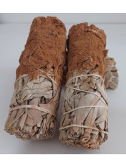 Atadillo de Salvia Blanca con Canela de 11 cm. aprox.
