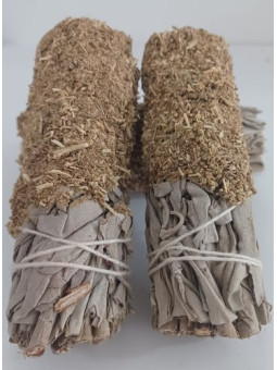 Atadillo de Salvia Blanca con Ruda de 11 cm. aprox.