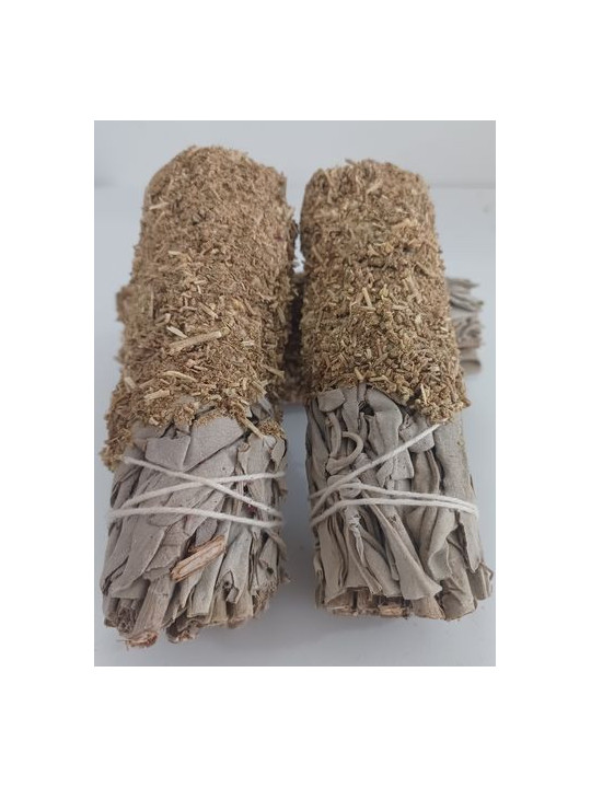 Atadillo de Salvia Blanca con Ruda de 11 cm. aprox.