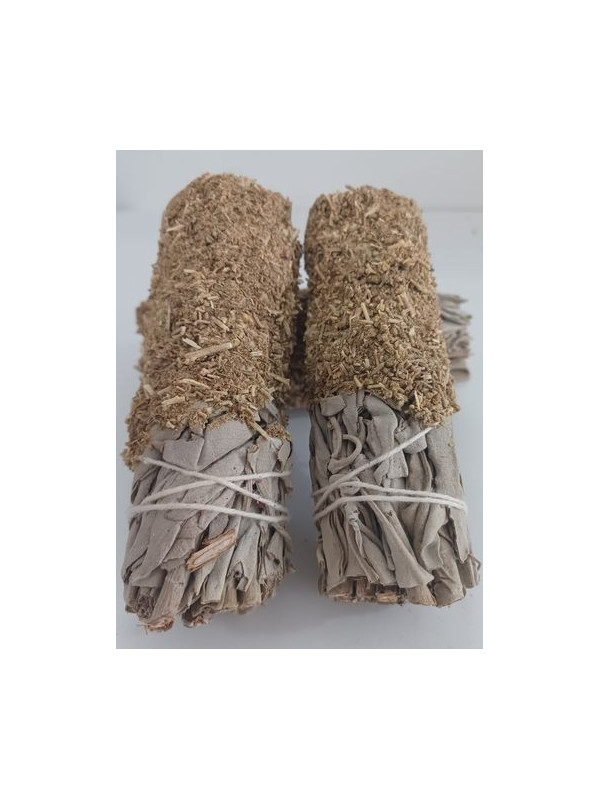 Atadillo de Salvia Blanca con Ruda de 11 cm. aprox.