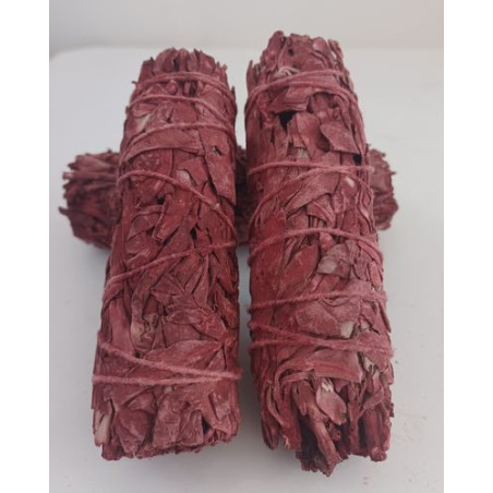 Atadillo de Salvia Blanca con incienso Sangre de Dragón de 11 cm. aprox.