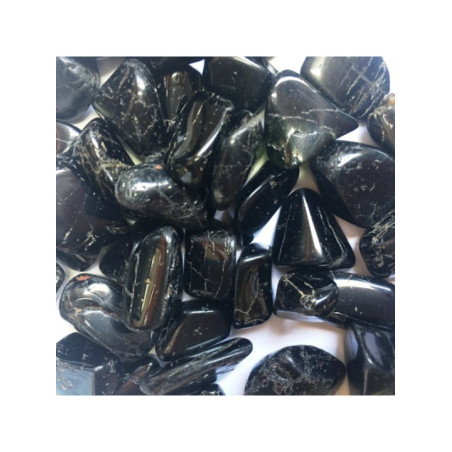 Canto Rodado Pequeño Turmalina Negra de 1 a 2cm