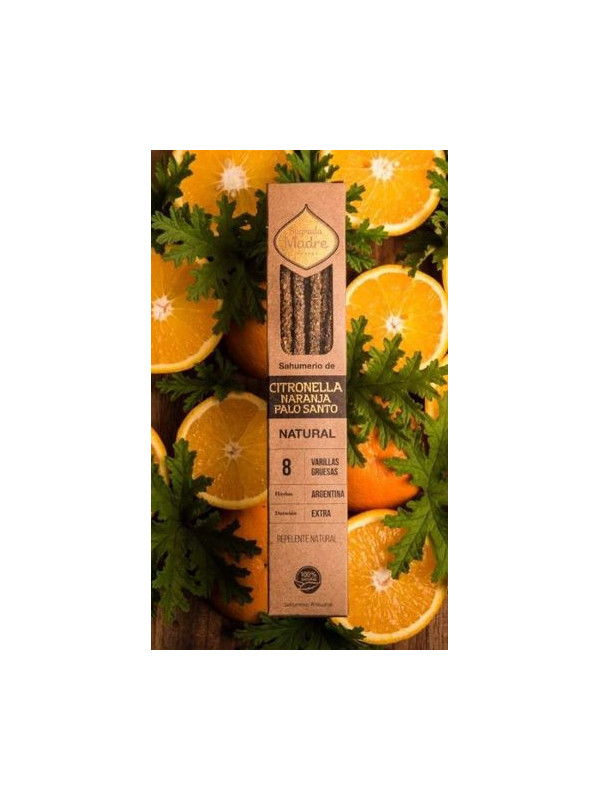Incienso Citronela, Naranja y Palo Santo. Sagrada Madre.