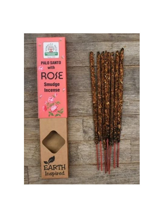 Incienso Earth de Palo Santo con Rosa.