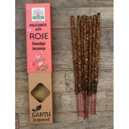 Incienso Earth de Palo Santo con Rosa.
