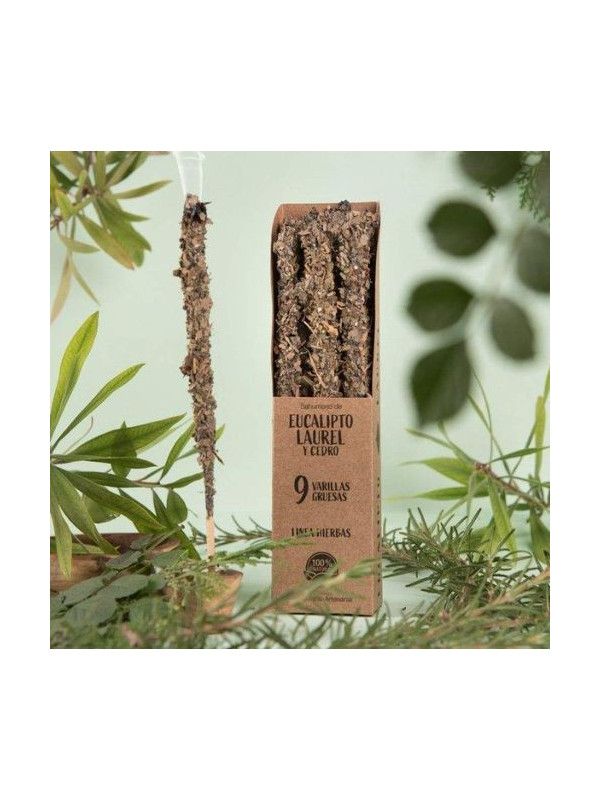 Incienso Eucalipto, Laurel y Cedro. Sagrada Madre.