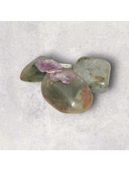 Anillo de Amatista, acero inoxidable adaptable.