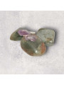 Anillo de Amatista, acero inoxidable adaptable.