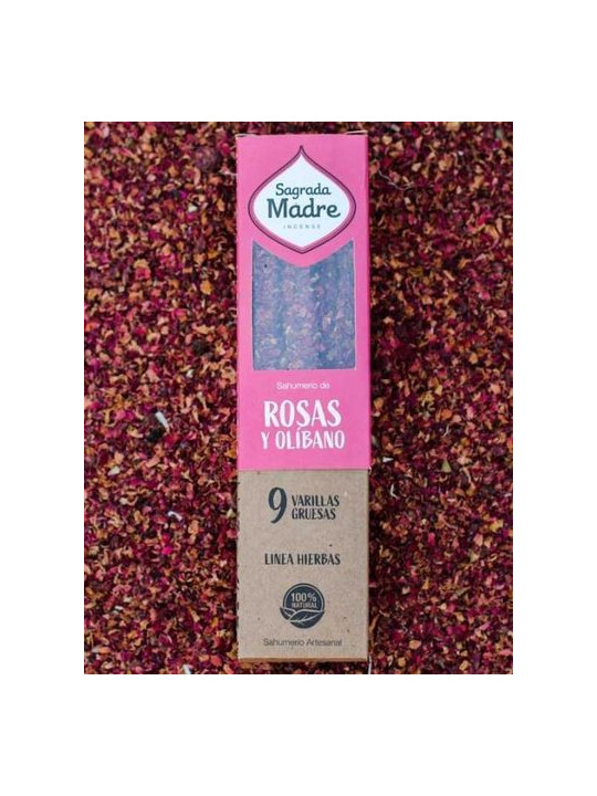 Incienso Hierbas Rosa Olíbano. Sagrada Madre.