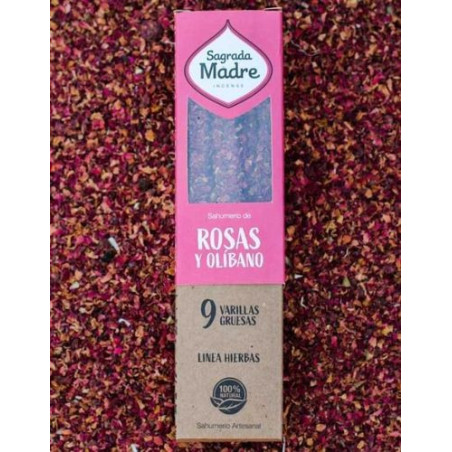 Incienso Hierbas Rosa Olíbano. Sagrada Madre.