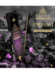 Incienso Aroma con Minerales, Cristal Amatista.
