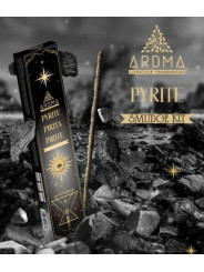Incienso Aroma con Minerales, Cristal Pirita.