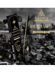 Incienso Aroma con Minerales, Cristal Turmalina.