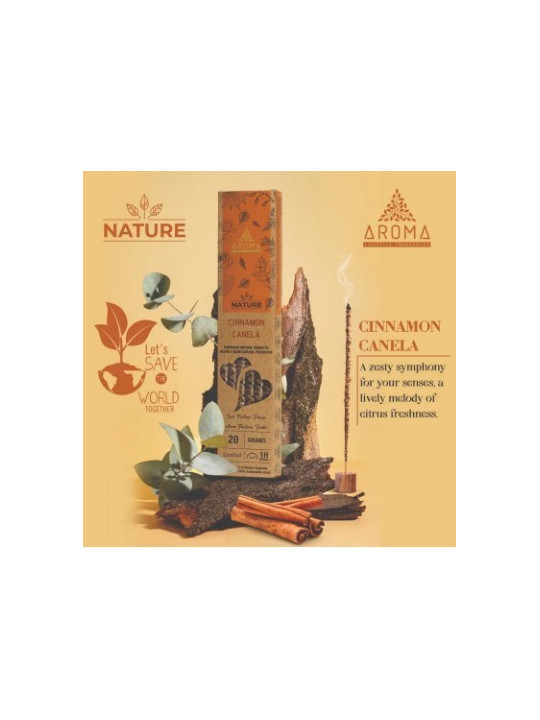 Incienso Aroma Orgánico Nature Canela.