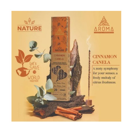 Incienso Aroma Orgánico Nature Canela.