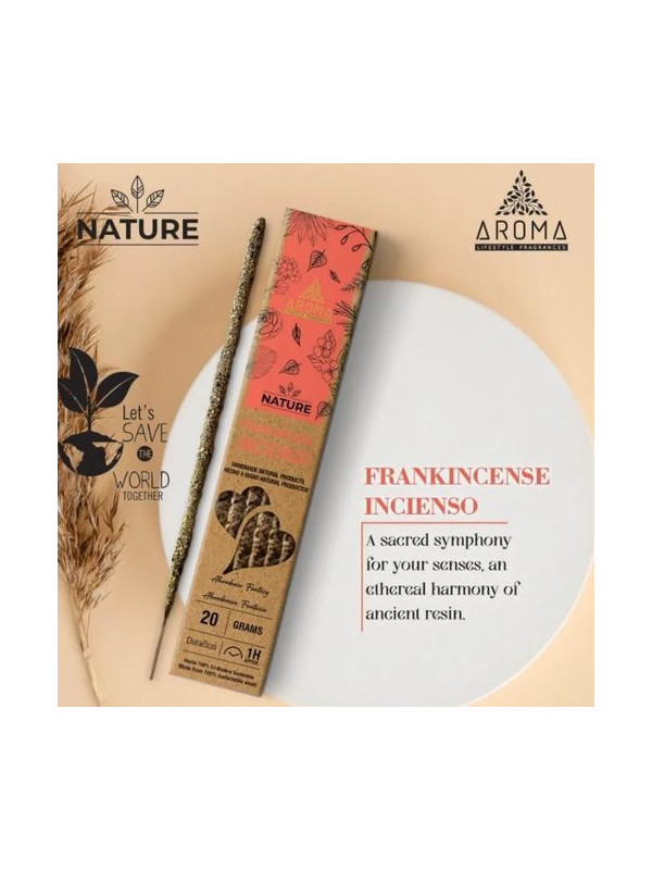 Incienso Aroma Orgánico Nature Frankincense.