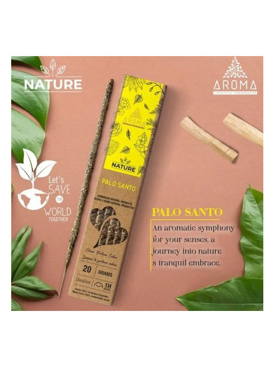 Incienso Aroma Orgánico Nature Palo Santo.