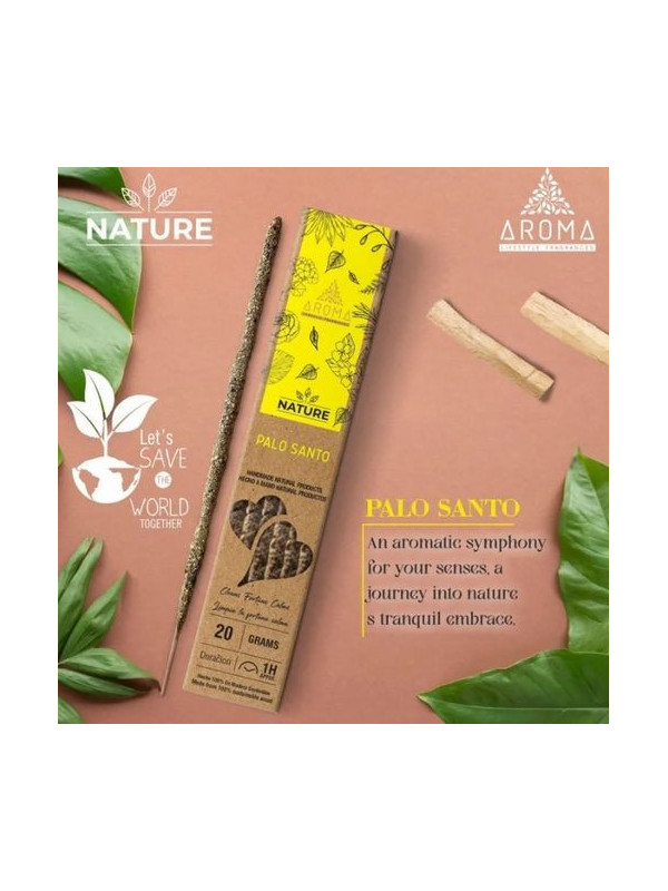 Incienso Aroma Orgánico Nature Palo Santo.