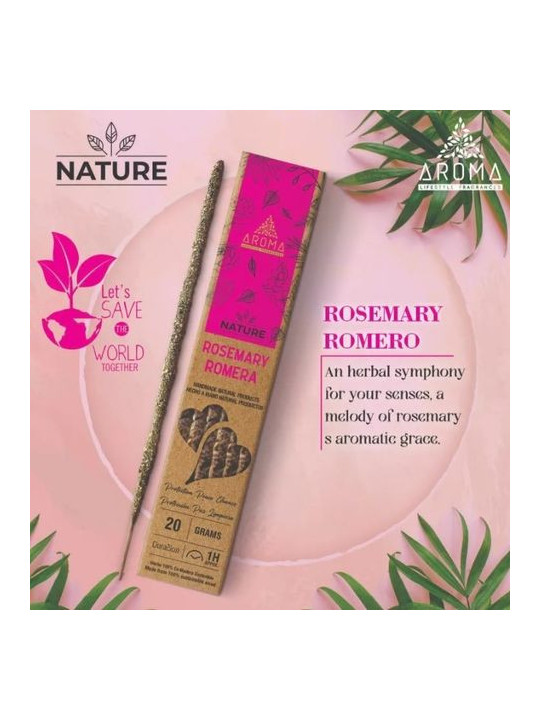 Incienso Aroma Orgánico Nature Romero.
