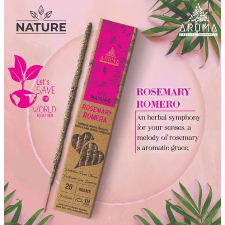 Incienso Aroma Orgánico Nature Romero.