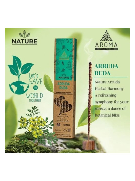 Incienso Aroma Orgánico Nature Ruda.