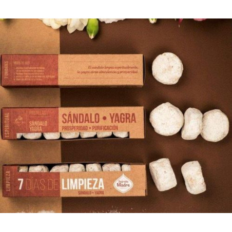Bombas de Hierbas 7 días Sándalo-Yagra. Sagrada Madre.