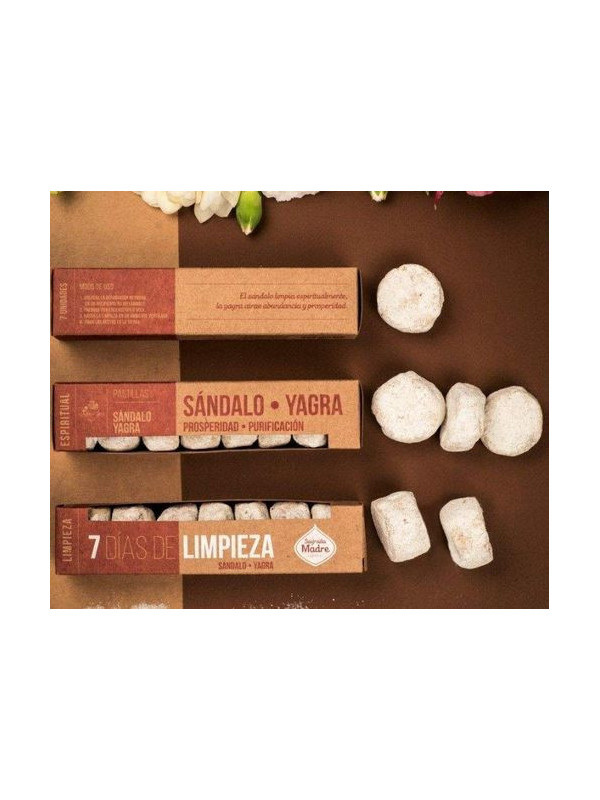 Bombas de Hierbas 7 días Sándalo-Yagra. Sagrada Madre.
