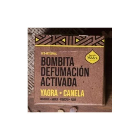Bombas Carbón mini de Yagra Canela. Sagrada Madre.