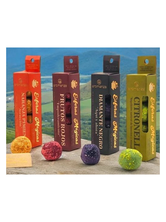 Bomba Mágica Orgánica de defumación 4 Elementos. Aromanza.
