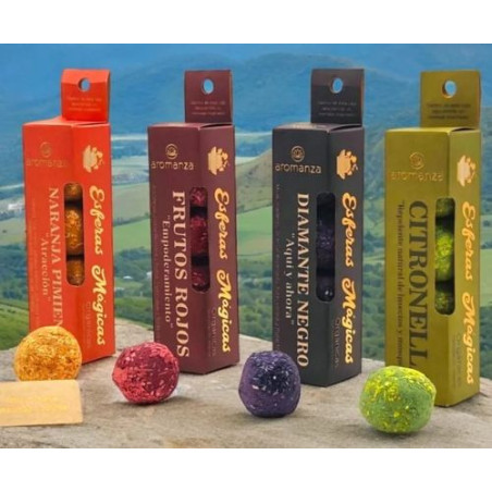 Bomba Mágica Orgánica de defumación 4 Elementos. Aromanza.