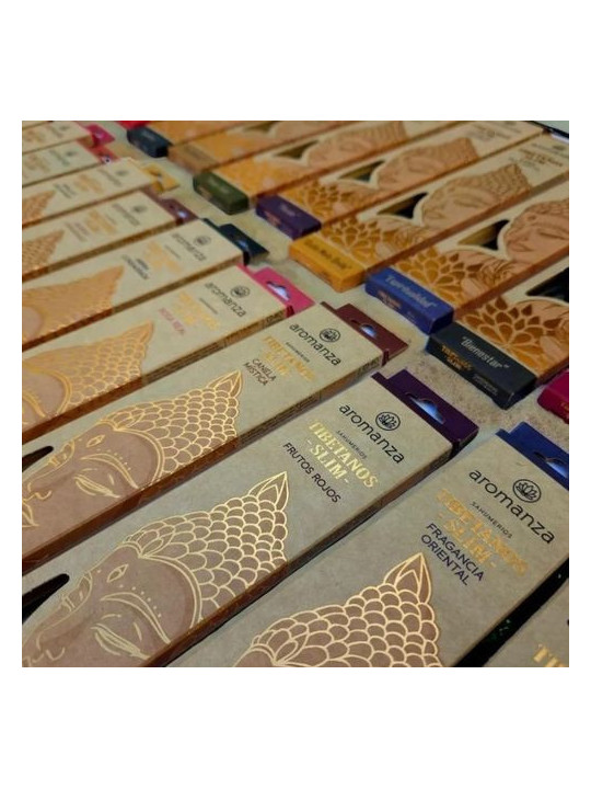 Incienso Tibetano Slim Dulce Fresa. Aromanza.