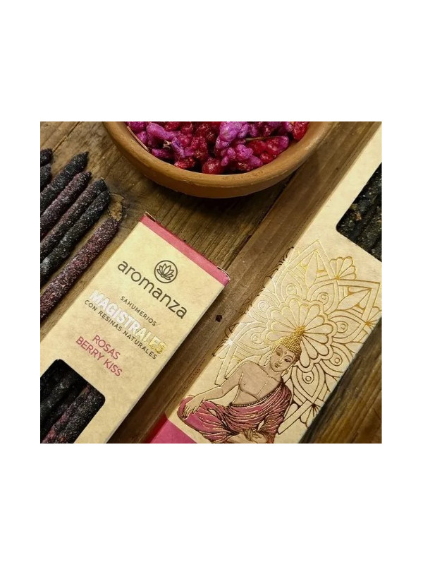 Incienso Magistral Rosa Berry Kiss. Aromanza.