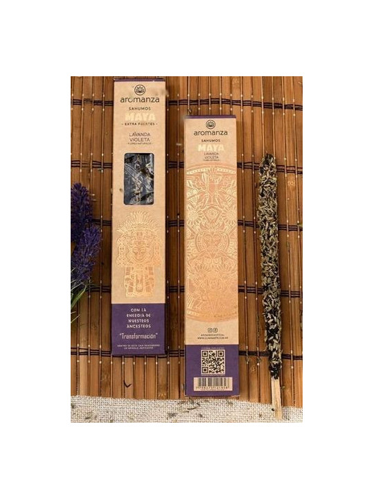 Incienso Maya Lavanda y Violeta. Aromanza.