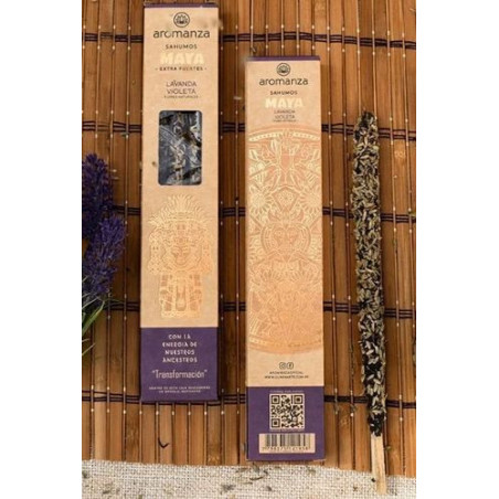 Incienso Maya Lavanda y Violeta. Aromanza.