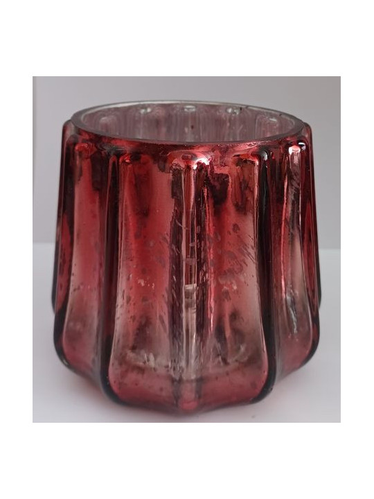 Porta Velas Tulipán Rojo.