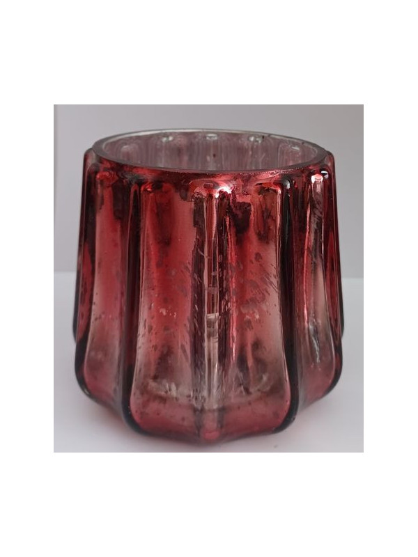 Porta Velas Tulipán Rojo.