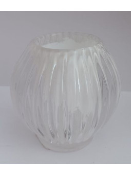 Porta Velas Esférico Blanco.