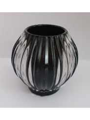 Porta Velas Esférico Negro.