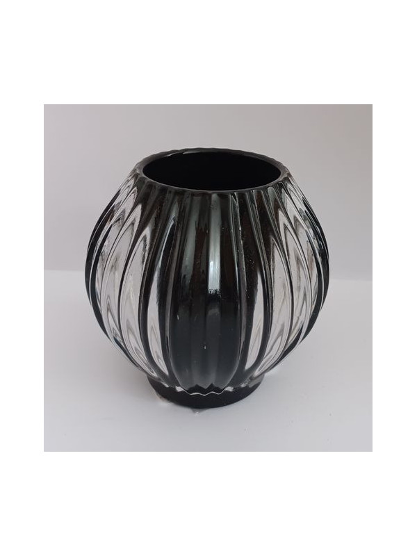Porta Velas Esférico Negro.