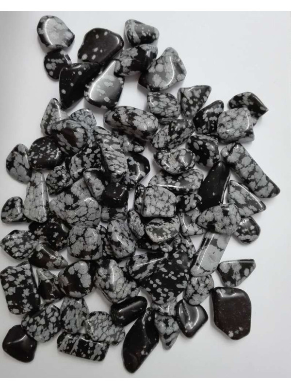 Canto Rodado Pequeño Obsidiana Nevada de 1 a 2 cm