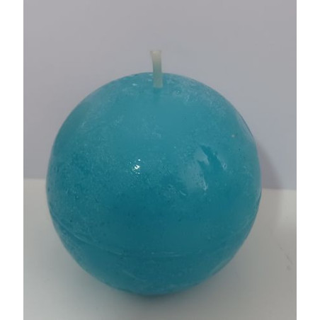 Vela Esfera Azul celeste pequeña 6cm.